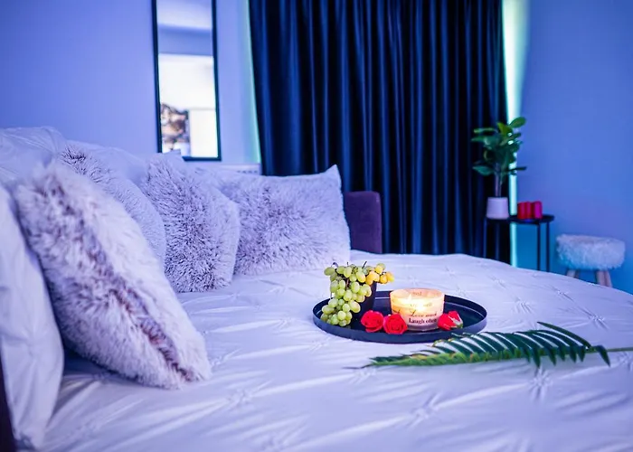 Apartament Modern Space Semineu Pat Rotund