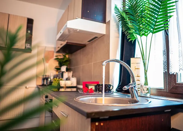 Modern Space Semineu Pat Rotund Apartament