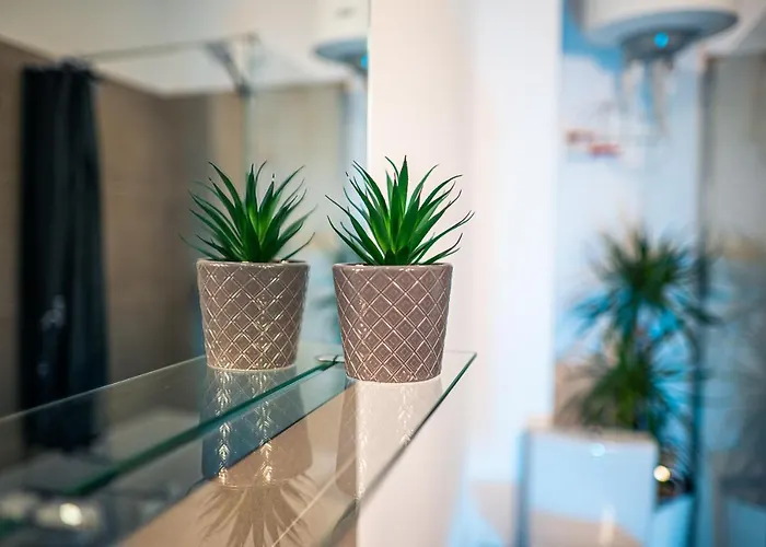 Modern Space Semineu Pat Rotund Apartament