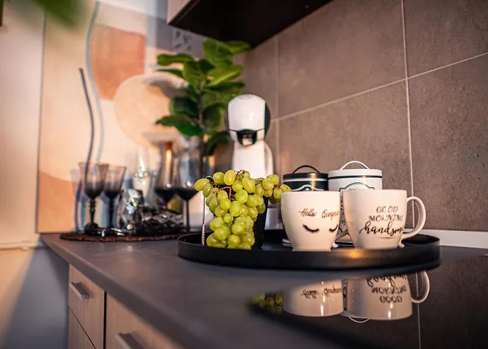 Modern Space Semineu Pat Rotund Apartament *