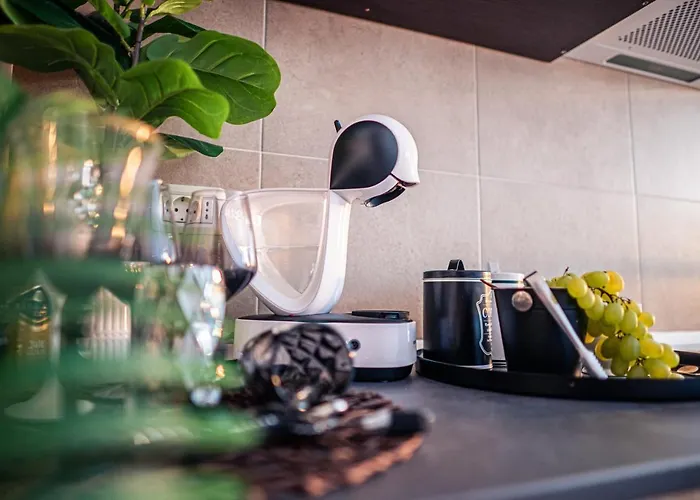 Modern Space Semineu Pat Rotund Apartament